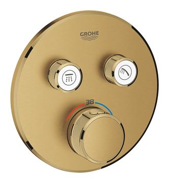 GROHE GROHTHERM SMARTCONTROL podomítková termostatická baterie, pro 2 spotřebiče, Water Saving, kartáčovaný cool sunrise