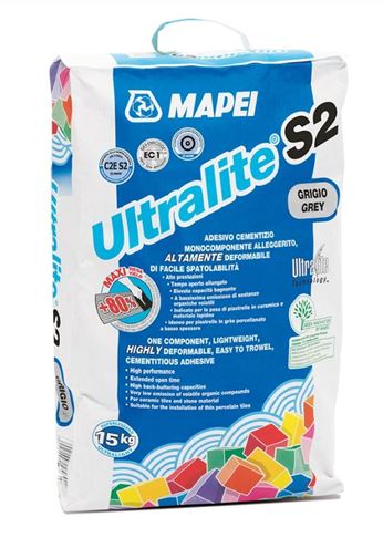 MAPEI ULTRALITE S2 lepidlo na velkoformátové obklady a dlažby 15 kg, šedá 2430515PL Obrázek - Hlavní obrázek