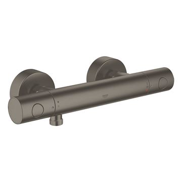 GROHE GROHTHERM 1000 COSMOPOLITAN M sprchová nástěnná termostatická baterie, Water Saving, kartáčovaný hard graphite