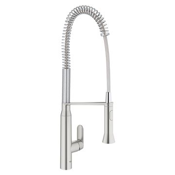 GROHE K7 dřezová baterie, s flexi ramínkem a sprškou, spersteel