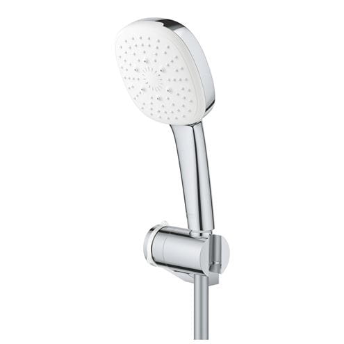 GROHE TEMPESTA CUBE 110 sprchová souprava 3-dílná, ruční sprcha 110x110 mm, 3 proudy, hadice, držák, Water Saving, chrom 27584003 Obrázek - fotka