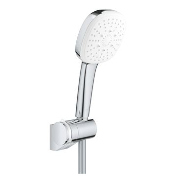 GROHE TEMPESTA CUBE 110 sprchová souprava 3-dílná, ruční sprcha 110x110 mm, 3 proudy, hadice, držák, Water Saving, chrom
