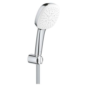 GROHE TEMPESTA CUBE 110 sprchová souprava 3-dílná, ruční sprcha 110x110 mm, 3 proudy, hadice, držák, Water Saving, chrom
