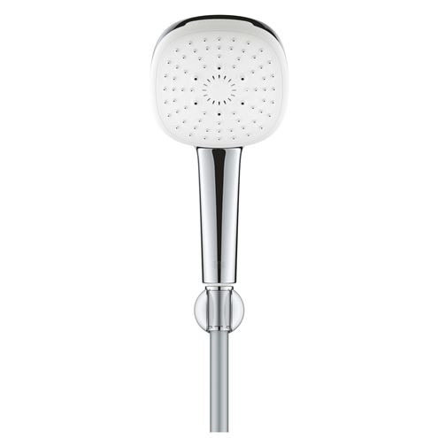 GROHE TEMPESTA CUBE 110 sprchová souprava 3-dílná, ruční sprcha 110x110 mm, 3 proudy, hadice, držák, Water Saving, chrom 27588003 Obrázek - fotka
