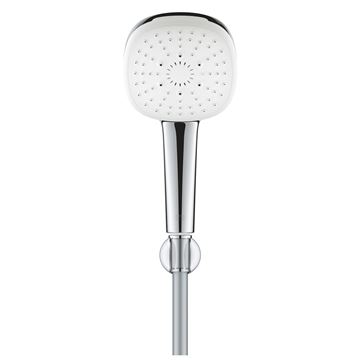 GROHE TEMPESTA CUBE 110 sprchová souprava 3-dílná, ruční sprcha 110x110 mm, 3 proudy, hadice, držák, Water Saving, chrom 27588003 Obrázek - fotka