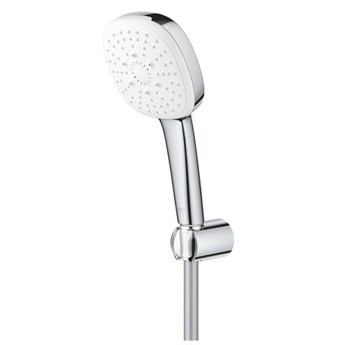 GROHE TEMPESTA CUBE 110 sprchová souprava 3-dílná, ruční sprcha 110x110 mm, 3 proudy, hadice, držák, Water Saving, chrom 27588003 Obrázek - fotka