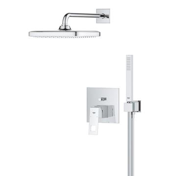 GROHE EUROCUBE sprchový set s podomítkovou baterií, horní sprcha, ruční sprcha, hadice, držák, chrom 25289000 Obrázek - fotka