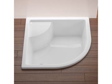 RAVAK SABINA 80 LA sprchová vanička 80x80 cm, R500, akrylát, bez nožiček A214001020 Obrázek - fotka