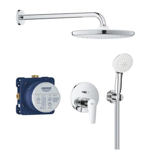 GROHE BAUEDGE sprchový set s podomítkovou baterií, horní sprcha, ruční sprcha se 2 proudy, hadice, držák, chrom 25290000 Obrázek - Hlavní obrázek