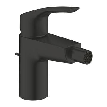 GROHE EUROSMART bidetová stojánková baterie, s odtokovou soupravou, Water Saving, matná černá