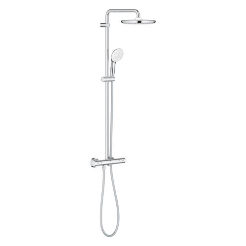 GROHE TEMPESTA SYSTEM 250 sprchový set s termostatickou baterií, horní sprcha, ruční sprcha se 2 proudy, tyč, hadice, Water Saving, chrom 26670001 Obrázek - Hlavní obrázek