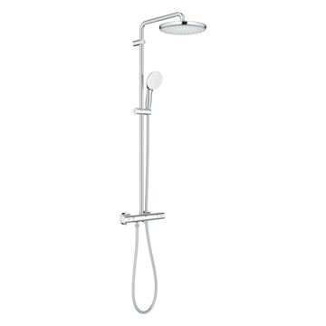 GROHE TEMPESTA SYSTEM 250 sprchový set s termostatickou baterií, horní sprcha, ruční sprcha se 2 proudy, tyč, hadice, Water Saving, chrom 26670001 Obrázek - fotka