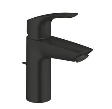 GROHE EUROSMART umyvadlová stojánková baterie, s odtokovou soupravou, Water Saving, matná černá