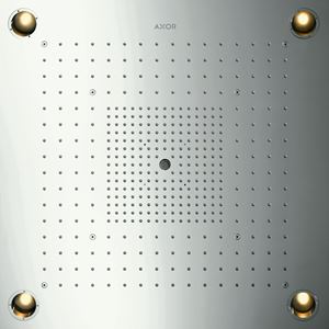 AXOR SHOWER SOLUTIONS SHOWERHEAVEN 720/720 3JET horní sprcha 720x720 mm, 3 proudy, s LED osvětlením, vzhled nerezu