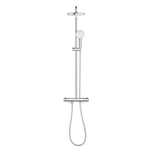 GROHE TEMPESTA SYSTEM 210 sprchový set s termostatickou baterií, horní sprcha, ruční sprcha, tyč, hadice, Water Saving, chrom 26811001 Obrázek - fotka