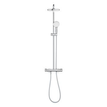 GROHE TEMPESTA SYSTEM 210 sprchový set s termostatickou baterií, horní sprcha, ruční sprcha, tyč, hadice, Water Saving, chrom 26811001 Obrázek - fotka
