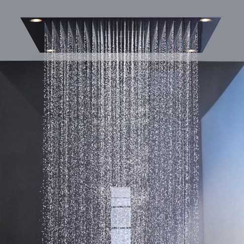 AXOR SHOWER SOLUTIONS SHOWERHEAVEN 970/970 3JET horní sprcha 970x970 mm, 3 proudy, s LED osvětlením, vzhled nerezu 10623800 Obrázek - fotka