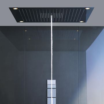 AXOR SHOWER SOLUTIONS SHOWERHEAVEN 970/970 3JET horní sprcha 970x970 mm, 3 proudy, s LED osvětlením, vzhled nerezu 10623800 Obrázek - fotka