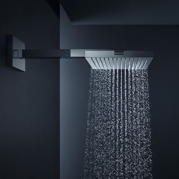 AXOR SHOWER SOLUTIONS 240/240 1JET horní sprcha 240x240 mm, s ramenem, EcoSmart, chrom 10925000 Obrázek - fotka
