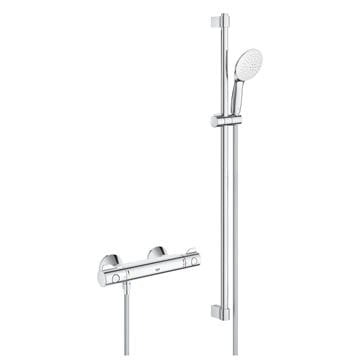 GROHE GROHTHERM 800 sprchový set s termostatickou baterií, ruční sprcha se 2 proudy, tyč, hadice, Water Saving, chrom