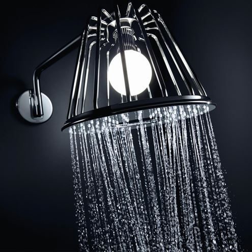 AXOR LAMPSHOWER/NENDO 1JET horní sprcha, s ramenem, s LED osvětlením, chrom 26031000 Obrázek - fotka