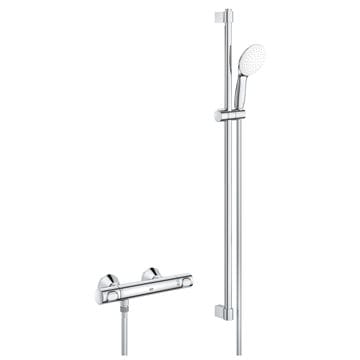 GROHE GROHTHERM 500 sprchový set s termostatickou baterií, ruční sprcha, tyč, hadice, Water Saving, chrom