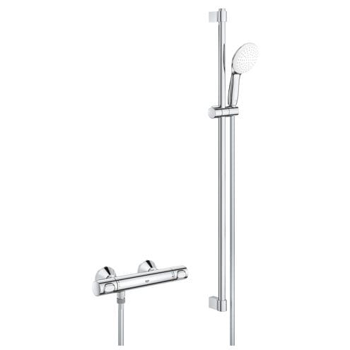 GROHE GROHTHERM 500 sprchový set s termostatickou baterií, ruční sprcha, tyč, hadice, Water Saving, chrom 34797001 Obrázek - Hlavní obrázek