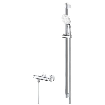 GROHE GROHTHERM 500 sprchový set s termostatickou baterií, ruční sprcha, tyč, hadice, Water Saving, chrom 34797001 Obrázek - fotka
