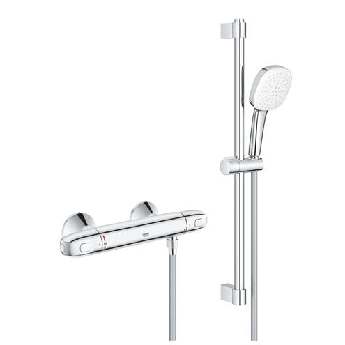 GROHE GROHTHERM 1000 sprchový set s termostatickou baterií, ruční sprcha se 2 proudy, tyč, hadice, Water Saving, chrom 34820005 Obrázek - Hlavní obrázek