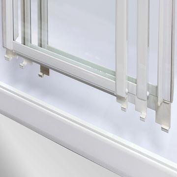 ROTH LEGA LINE PD3N/1000 sprchové dveře 100x190 cm, posuvné, bílá/sklo transparent 413-1000000-04-02 Obrázek - fotka