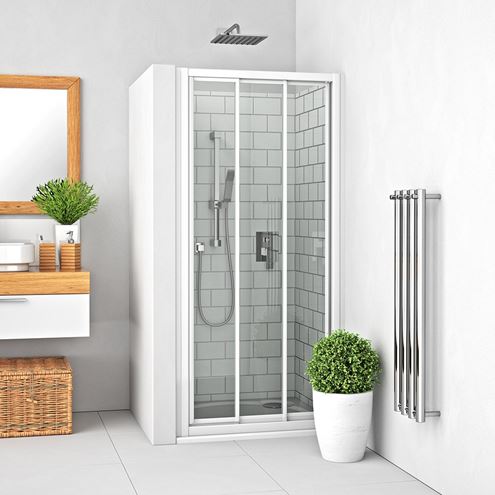 ROTH LEGA LINE PD3N/1000 sprchové dveře 100x190 cm, posuvné, bílá/sklo transparent 413-1000000-04-02 Obrázek - fotka