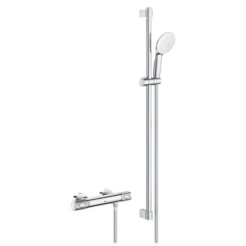 GROHE GROHTHERM 1000 PERFORMANCE sprchový set s termostatickou baterií, ruční sprcha se 2 proudy, tyč, hadice, Water Saving, chrom 34835001 Obrázek - Hlavní obrázek
