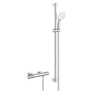 GROHE GROHTHERM 1000 PERFORMANCE sprchový set s termostatickou baterií, ruční sprcha se 2 proudy, tyč, hadice, Water Saving, chrom