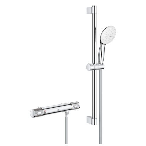 GROHE GROHTHERM 1000 PERFORMANCE sprchový set s termostatickou baterií, ruční sprcha se 2 proudy, tyč, hadice, Water Saving, chrom 34836001 Obrázek - Hlavní obrázek