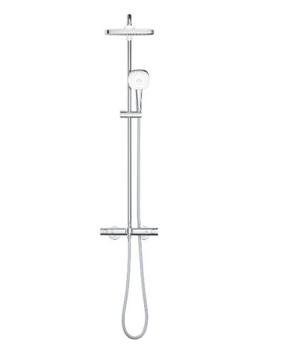 GROHE TEMPESTA SYSTEM 250 CUBE vanová termostatická baterie, s horní a ruční sprchou se 2 proudy, Water Saving, chrom 26975001 Obrázek - fotka