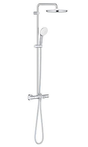 GROHE TEMPESTA SYSTEM 250 CUBE vanová termostatická baterie, s horní a ruční sprchou se 2 proudy, Water Saving, chrom 26978001 Obrázek - Hlavní obrázek