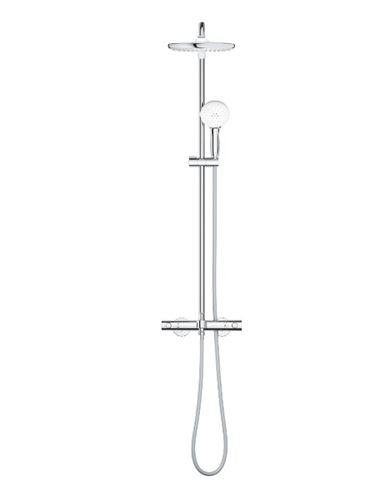 GROHE TEMPESTA SYSTEM 250 CUBE vanová termostatická baterie, s horní a ruční sprchou se 2 proudy, Water Saving, chrom 26978001 Obrázek - fotka
