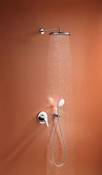 GROHE EUROSMART sprchový set s podomítkovou baterií, horní sprcha, ruční sprcha se 2 proudy, hadice, držák, chrom 25288000 Obrázek - fotka
