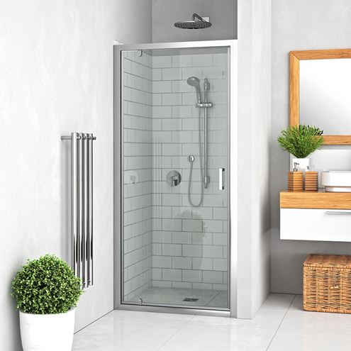 ROTH LEGA LINE LLDO1/900 sprchové dveře 90x190 cm, lítací, brillant/sklo transparent 551-9000000-00-02 Obrázek - fotka