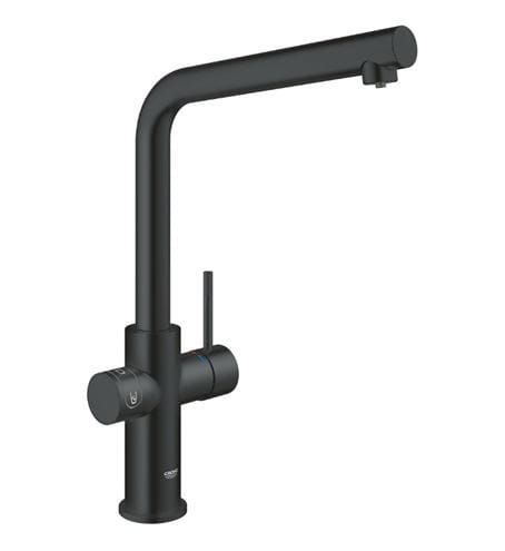 GROHE BLUE HOME dřezová elektronická baterie, s filtračním a chladícím zařízením, Bluetooth, napájení ze sítě, černá 31454KS1 Obrázek - fotka