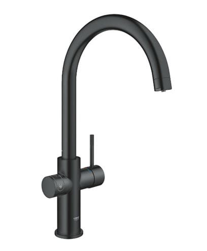GROHE BLUE HOME dřezová elektronická baterie, s filtračním a chladícím zařízením, Bluetooth, napájení ze sítě, černá 31455KS1 Obrázek - fotka