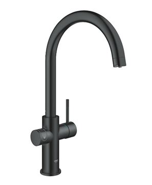 GROHE BLUE HOME dřezová elektronická baterie, s filtračním a chladícím zařízením, Bluetooth, napájení ze sítě, černá 31455KS1 Obrázek - fotka