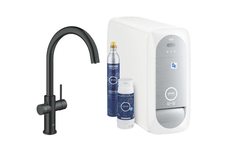 GROHE BLUE HOME dřezová elektronická baterie, s filtračním a chladícím zařízením, Bluetooth, napájení ze sítě, černá 31455KS1 Obrázek - Hlavní obrázek