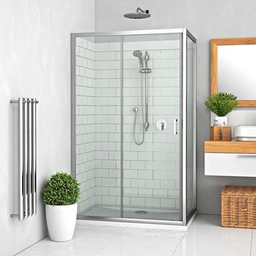 ROTH LEGA LINE LLD2/1000 sprchové dveře 100x190 cm, posuvné, brillant/sklo transparent 556-1000000-00-02 Obrázek - fotka