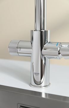 GROHE BLUE PURE MINTA dřezová baterie, s vytahovací koncovkou, s filtračním zařízením, chrom 30591000 Obrázek - fotka