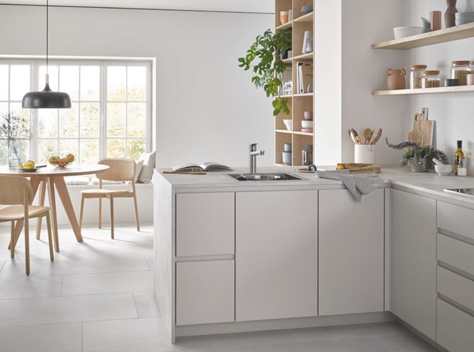 GROHE EUROSMART dřezová baterie, supersteel 30463DC0 Obrázek - fotka