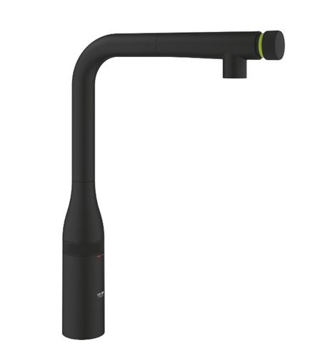 GROHE ESSENCE SMARTCONTROL dřezová baterie, s vytahovací sprškou, phantom black 31892KF0 Obrázek - Hlavní obrázek