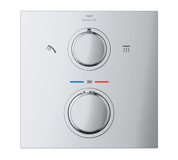 GROHE ALLURE podomítková termostatická baterie, pro 2 spotřebiče, chrom 29181002 Obrázek - fotka