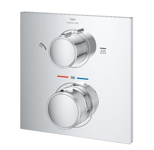 GROHE ALLURE podomítková termostatická baterie, pro 2 spotřebiče, chrom 29181002 Obrázek - fotka