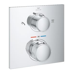 GROHE ALLURE podomítková termostatická baterie, pro 2 spotřebiče, chrom